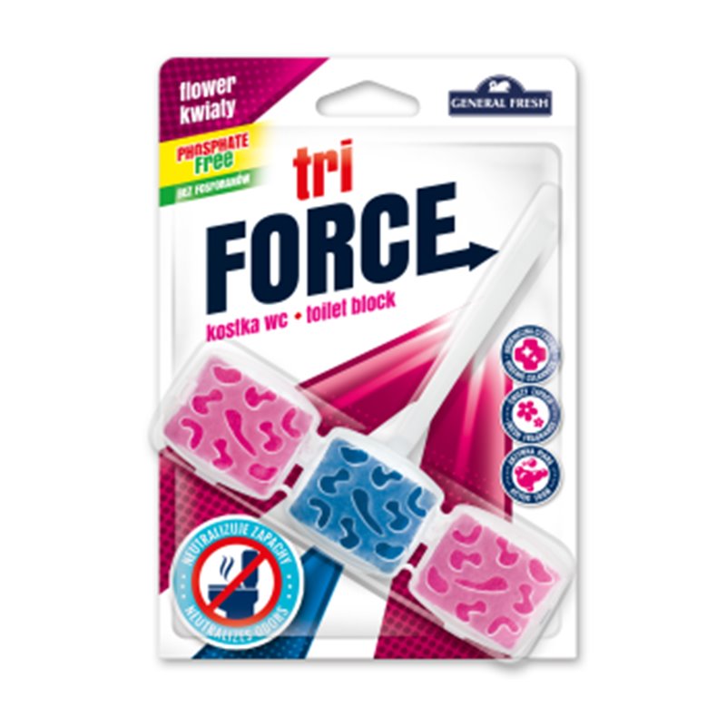 General Fresh Tri Force kostka do WC kwiatowa 45 g