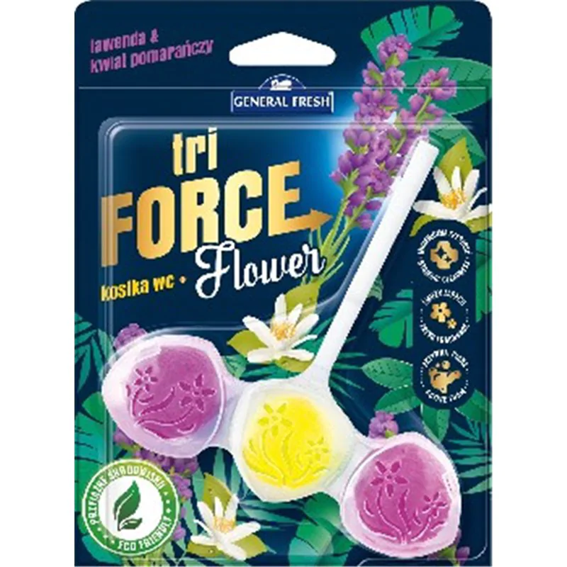 General Fresh WC kostka Tri Force Flower Lawenda & Kwiat Pomarańczy 45g