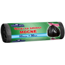 General Fresh worki na śmieci 60 l czarne 50 szt