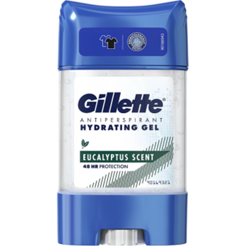 Gillette Eucalyptus Nawilżający dezodorant w żelu dla mężczyzn 70ml