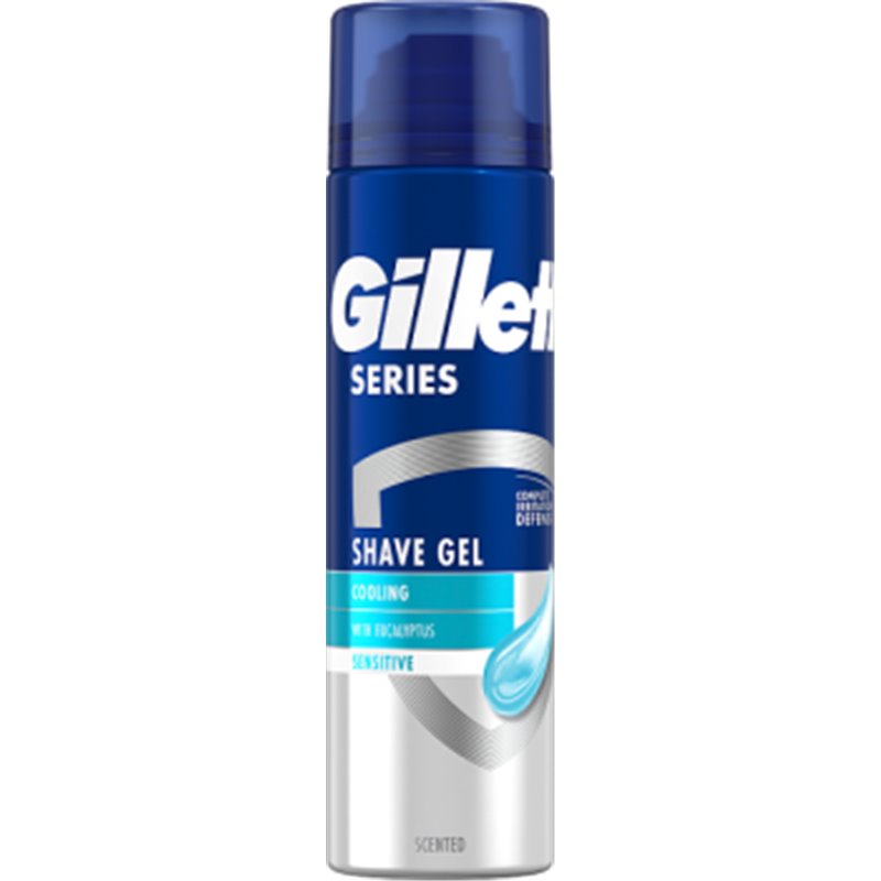 Gillette Series Chłodzący żel do golenia z eukaliptusem 200 ml