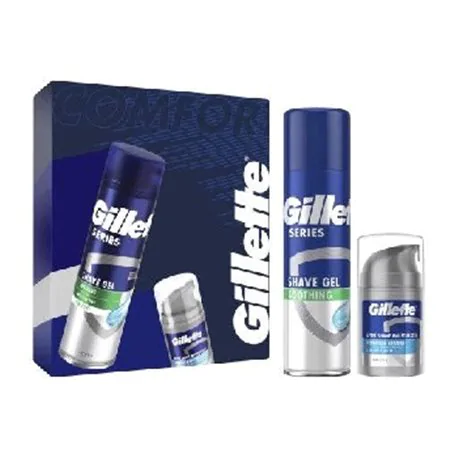 Gillette zestaw Comfort (żel do golenia + balsam)