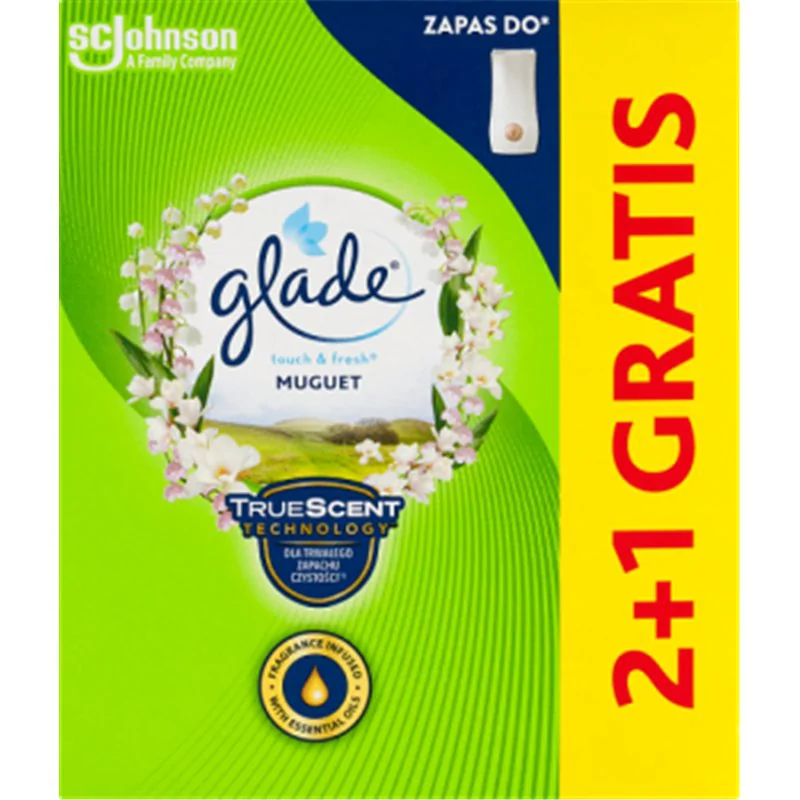 Glade by Brise One Touch Mini Spray Konwalia Zapas do odświeżacza powietrza 3 x 10 ml