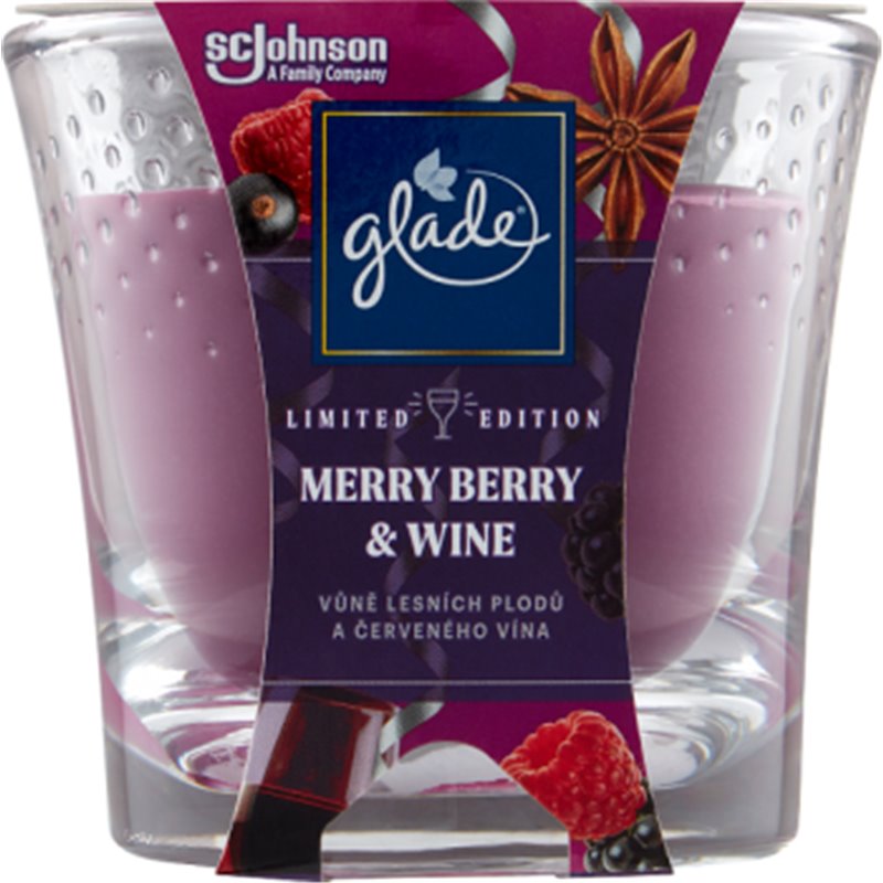 Glade Merry Berry & Wine Świeca zapachowa 129 g