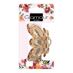 Glamour klamra do włosów ażurowa ciemna 417695