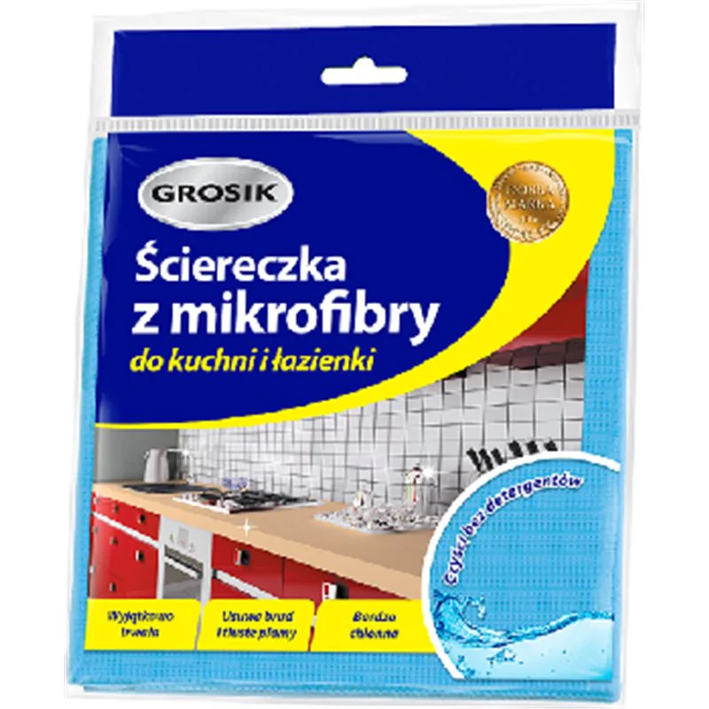 Grosik Ściereczka z mikrofibry do kuchni i łazienki