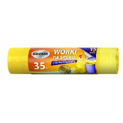 Grosik Worki HD taśma 35l 15szt