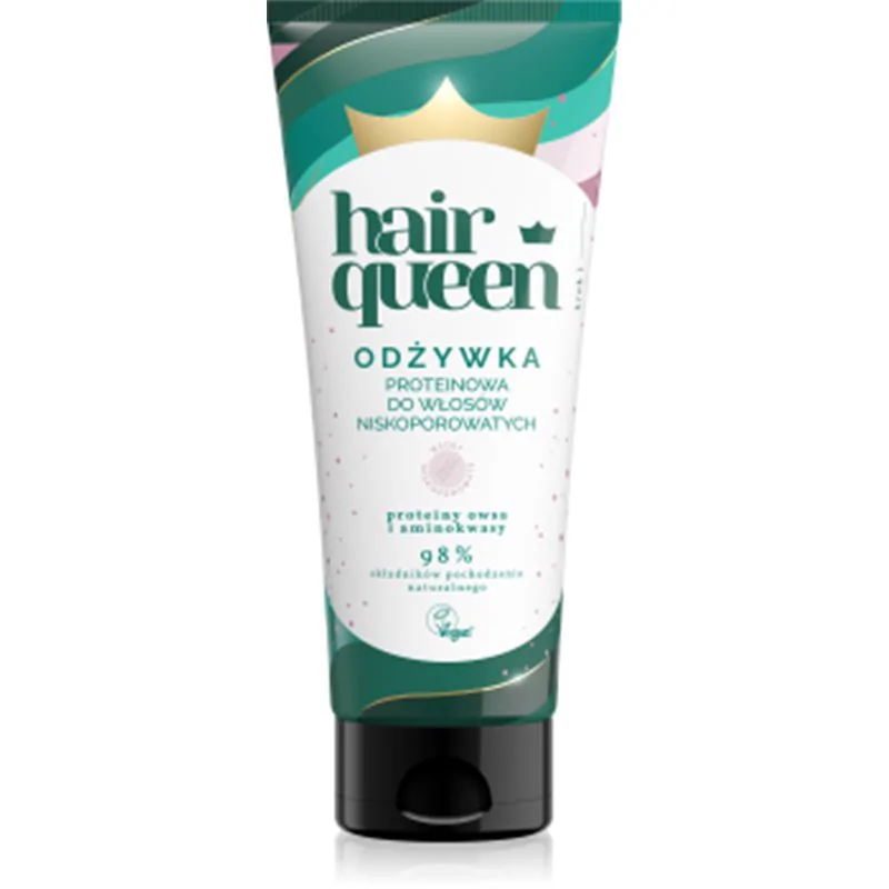 HAIR QUEEN Proteinowa odżywka do włosów niskoporowatych 200ml