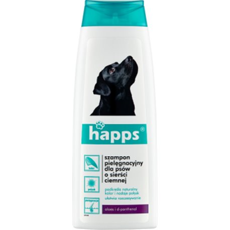 Happs szampon pielęgnacyjny dla psów o sierści ciemnej 200ml.