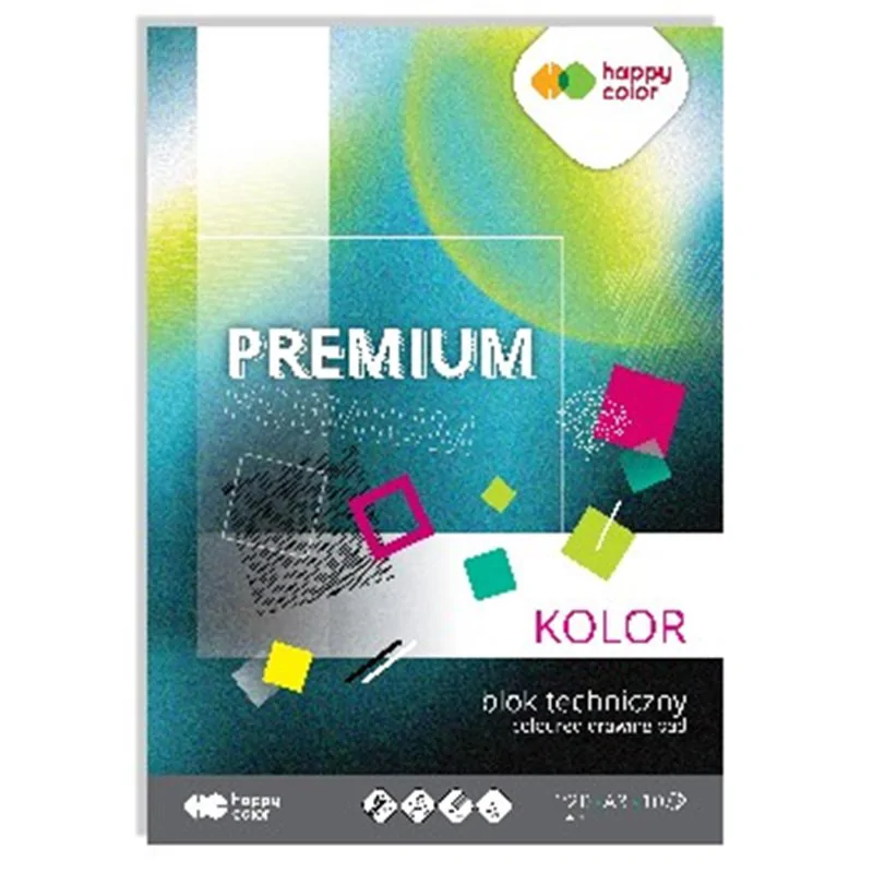 Happy Color blok techniczny premium kolor a3, 220g, 10 ark /10/