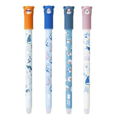 Happy Color display - długopis wymazywalny cats, 0.5mm, niebieski, 40 szt.