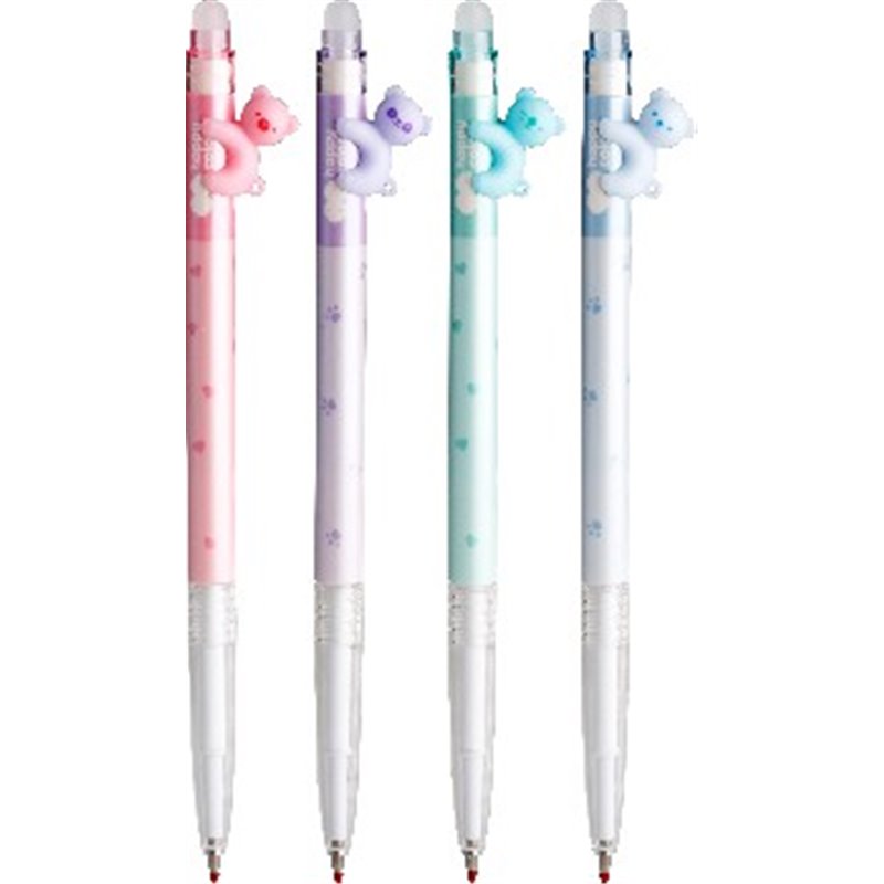 Happy Color długopis wymazywalny pastel bears, 0.5mm, niebieski