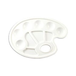 Happy Color paletka do mieszania kolorów owalna, 10 przegródek