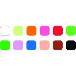 Happy Color plastelina szkolna kwadratowa, 12 kolorów