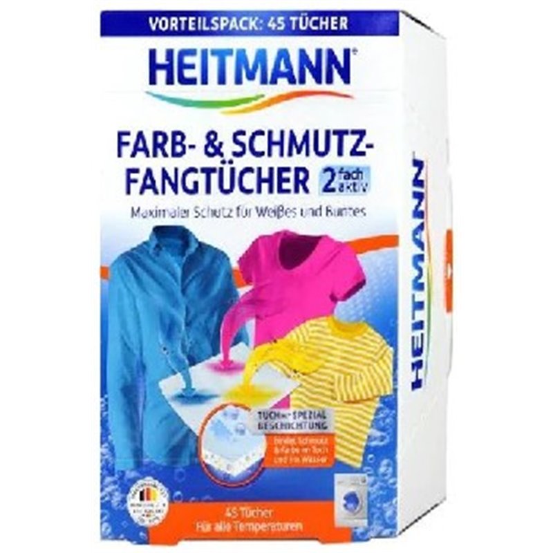 Heitmann chusteczki wyłapujące kolor i brud 20szt