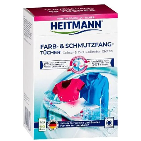Heitmann chusteczki wyłapujące kolor i brud 45szt