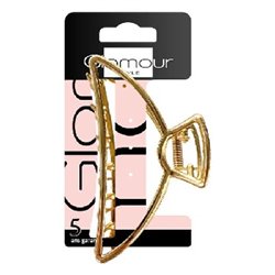 Inter-vion Klamra do włosów pusty środek złota 417471