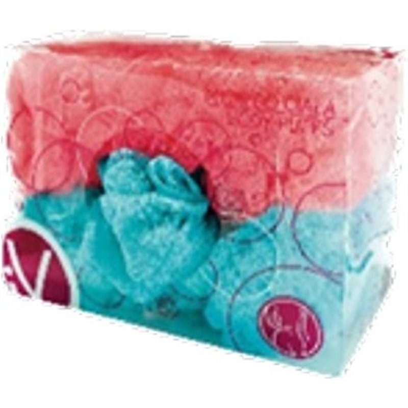 Inter-Vion PVC box z myjkami turkusowe i różowe 12szt 499791