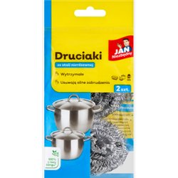 Jan Niezbędny Druciaki ze stali nierdzewnej 2 sztuki