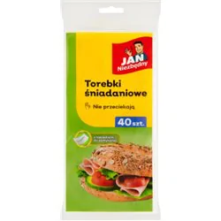 Jan Niezbędny Torebki śniadaniowe wodoodporne 40 sztuk