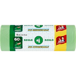 Jan Niezbędny worki do segregacji śmieci zielone 60l 16szt