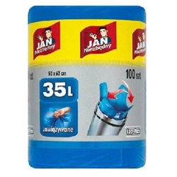Jan Niezbędny Worki HD Easy-pack niebieskie 35l 100szt RT