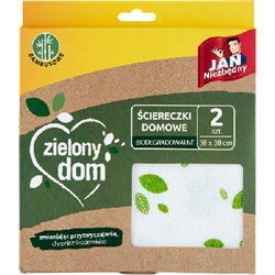 Jan Niezbędny Zielony Dom Ściereczki domowe 2szt