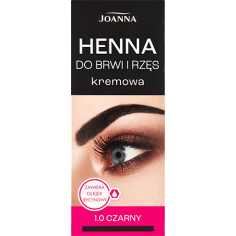 Joanna Henna do brwi i rzęs kremowa 1.0 czarny