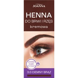 Joanna Henna do brwi i rzęs kremowa 3.0 ciemny brąz