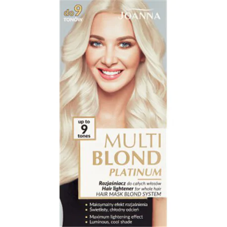 Joanna Multi Blond Platinum Rozjaśniacz do całych włosów do 9 tonów