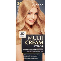 Joanna Multi Cream color Farba do włosów 30 Karmelowy blond
