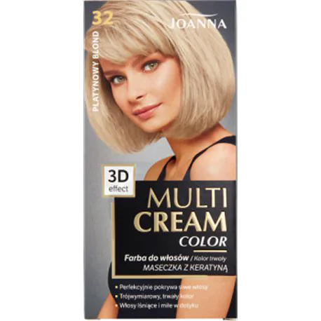 Joanna Multi Cream color Farba do włosów 32 Platynowy blond
