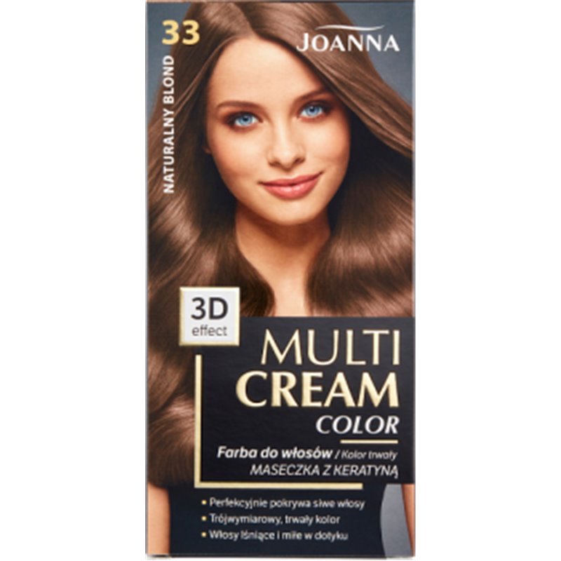 Joanna Multi Cream color Farba do włosów 33 NATURALNY BLOND