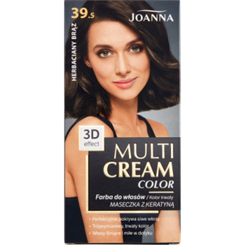 Joanna Multi Cream color Farba do włosów 39.5 Herbaciany Brąz
