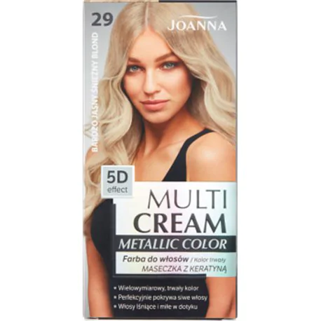 Joanna Multi Cream Metallic Color Farba do włosów bardzo jasny śnieżny blond 29