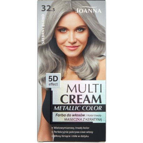 Joanna Multi Cream Metallic Color Farba do włosów srebrny blond 32.5