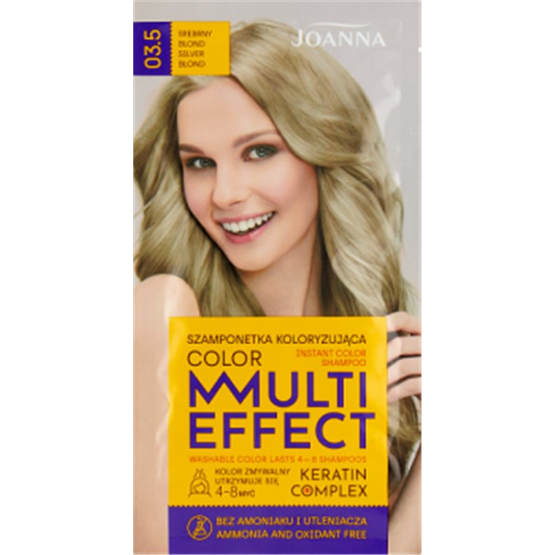 Joanna Multi Effect color Szamponetka koloryzująca srebrny blond 03.5 35 g