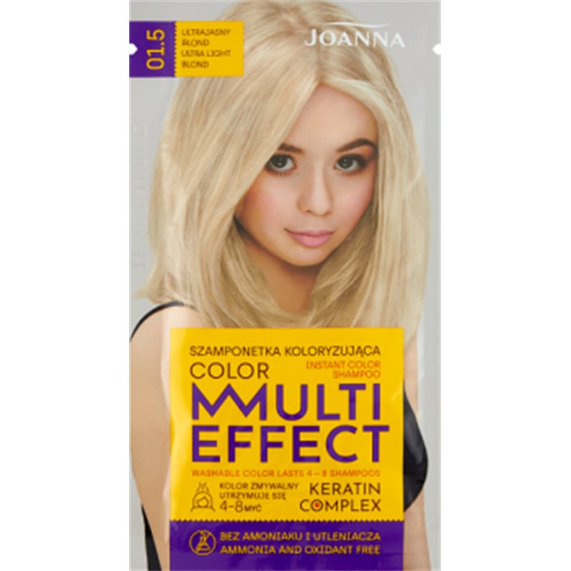 Joanna Multi Effect color Szamponetka koloryzująca ultrajasny blond 01.5 35 g