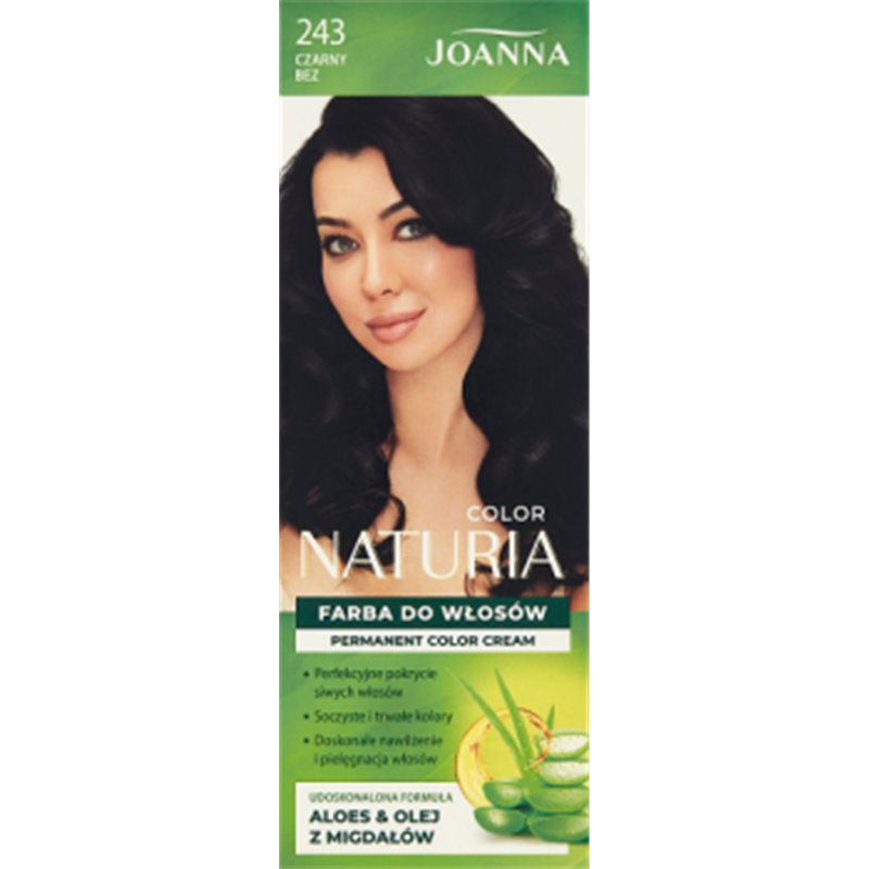 Joanna Naturia color Farba do włosów czarny bez 243