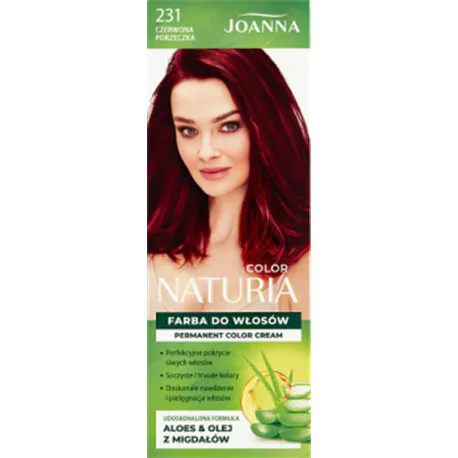 Joanna Naturia color Farba do włosów Czerwona porzeczka 231