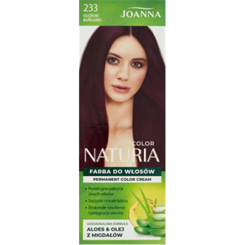 Joanna Naturia color Farba do włosów głęboki burgund 233