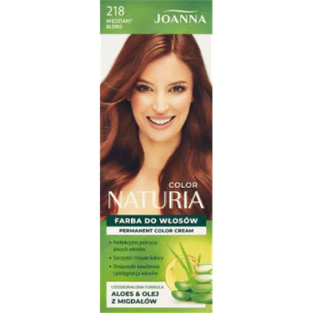 Joanna Naturia color Farba do włosów miedziany blond 218