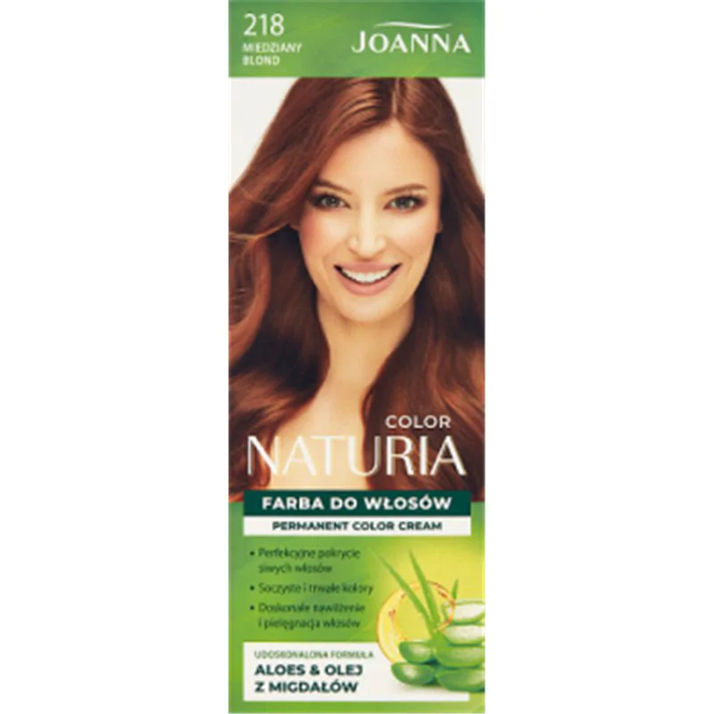Joanna Naturia color Farba do włosów miedziany blond 218