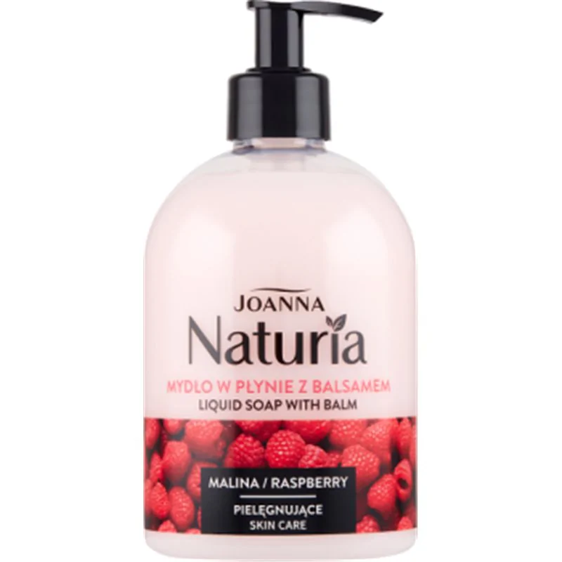 Joanna Naturia Mydło w płynie z balsamem malina 500 ml