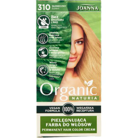 Joanna Naturia Organic Farba do włosów 310 słoneczny