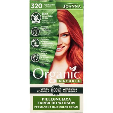 Joanna Naturia Organic Farba do włosów 320 płomienny