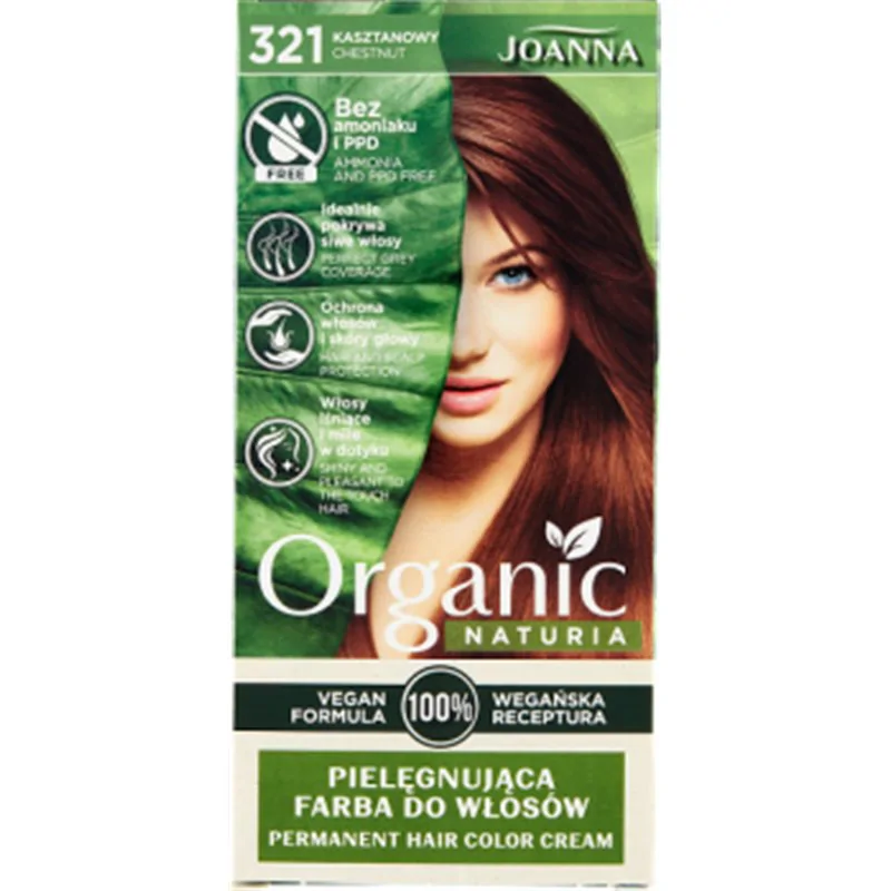 Joanna Naturia Organic Farba do włosów 321 Kasztanowy