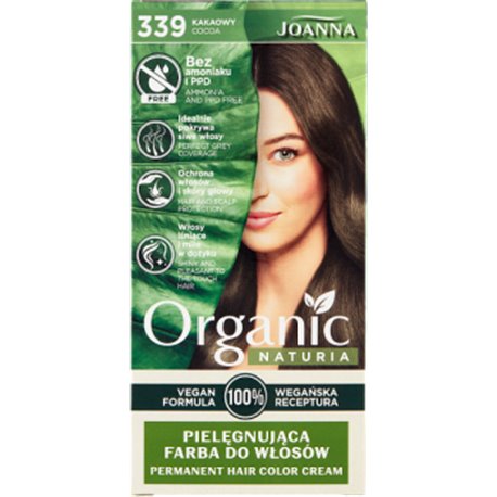 Joanna Naturia Organic Farba do włosów 339 kakaowy