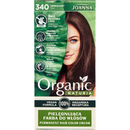Joanna Naturia Organic Farba do włosów 340 herbaciany