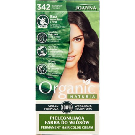 Joanna Naturia Organic Farba do włosów 342 kawowy